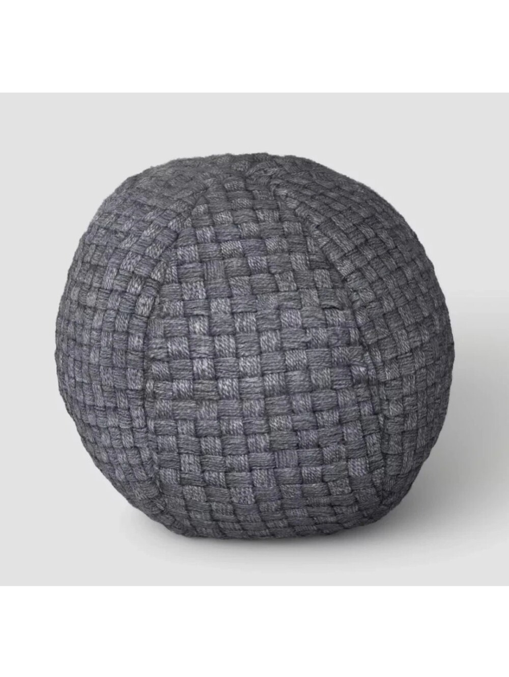 Threshold NWT 11" Outdoor Spherical Accent Pillow Pouf In Gray UV Resistant